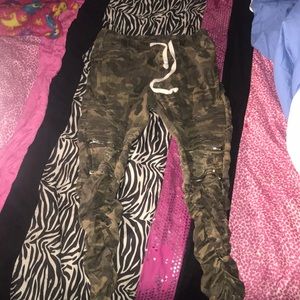 Army green joggers